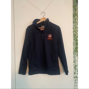 Vintage University of Illinois UIUC Quarter Zip Fleece